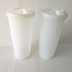 Tupperware Canister Storage Container 262-3 & 603-1(lid). Set of 2.